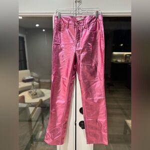 Good American Metallic Pink Kids Jeans